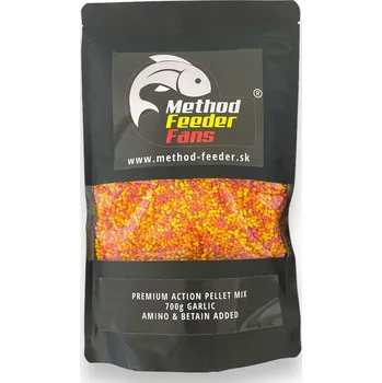 Method Feeder Fans Pelety Premium Action Fluo Pellet 700 g - Česnek