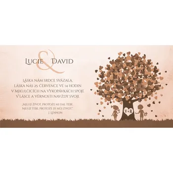 Svatební dekorace Svatební oznámení - DL - 003