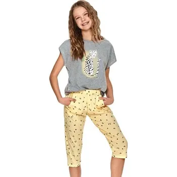 Chlapecké pyžamo Dívčí pyžamo Polina 2716/2 TARO šedá melír 152