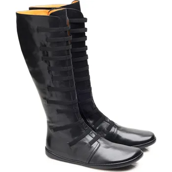 Dámské kozačky ZAQQ QATCH Stretch nappa black 37-44 NAPPA/NAPPA Dvouvrstvá hlazená kůže Černá 37