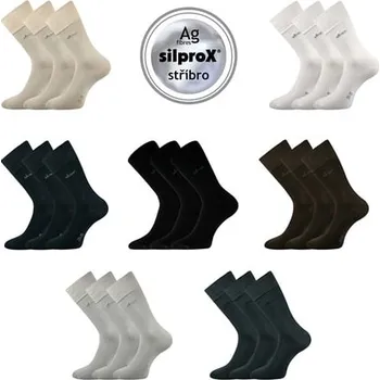 Pánské ponožky Společenské ponožky Lonka DESILVE hnědá 47-50 (32-34)