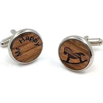 Manžetový knoflíček Manžetové knoflíčky veselý chlapík, Mr. Happy