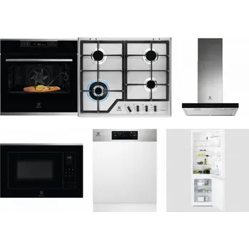 Set domácích spotřebičů ELECTROLUX KOBCS31X + ELECTROLUX KGS64362XX + ELECTROLUX LFT766X + ELECTROLUX LMS4253TMX + ELECTROLUX EEM48300IX - přebaleno + ELECTROLUX LNT3LF18S