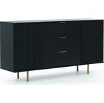 GiB Meble KOMODA NUBIA K2D3SZ Barva: Černá podložka