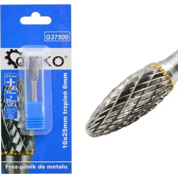 Příslušenství k frézce Stopková fréza na kov, válcová, 10 x 25 mm, stopka 6 mm