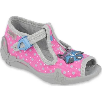 Dívčí obuv BEFADO 213P124 dívčí bačkorky růžové mýval 22 213P124_22