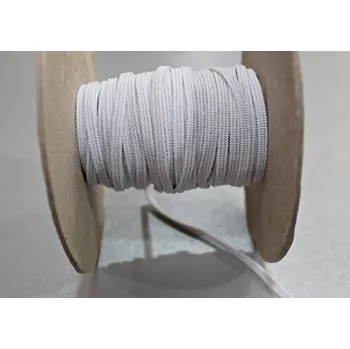 Textilní guma Guma prádlová plochá rašlová 7mm Guma prádlová plochá rašlová 7mm bílá