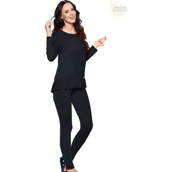 Dámské pyžamo Dámské pyžamo 63/6-136 FABIO grafit (šedá) M