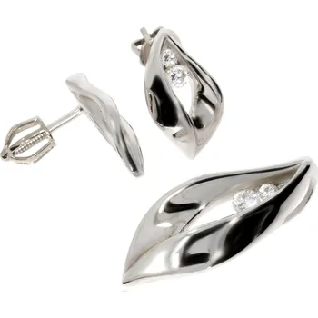 Souprava šperků Zlatnictví Helios Stříbrná souprava