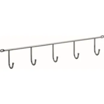 Věšák Walteco Věšáková lišta 350x60mm, 5 háčků, chrom