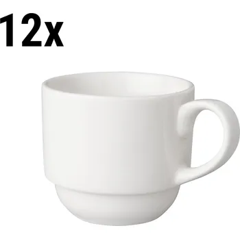 G.Gastro (12 kusů) BUDGETLINE - Kávový hrnek Mammoet - 20 cl - Bílý