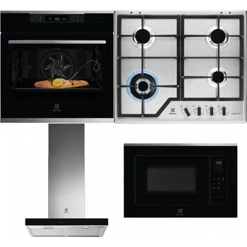 Set domácích spotřebičů ELECTROLUX KOBCS31X + ELECTROLUX KGS64362XX + ELECTROLUX LFT766X + ELECTROLUX LMS4253TMX