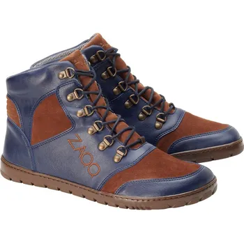 Pánská treková obuv ZAQQ HIQE Waterproof 36-48 NAPPA/VELUR/MESH/MEMBRANE Hlazená i broušená kůže, prodyšná síťovina, nepromokavá podšívka Černá 44