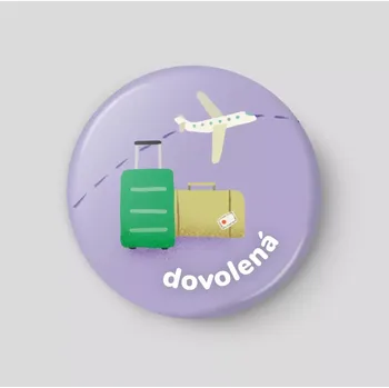 Magnetická kreslící tabulka Dovolená - plánovací magnetka