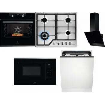 Set domácích spotřebičů ELECTROLUX KODEC75X2 + ELECTROLUX KGS64362XX + ELECTROLUX LFV616K + ELECTROLUX LMS4253TMX + ELECTROLUX EEM69410L