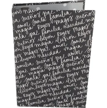 Fotoalbum mintopia Album na scrapbooking 17×24cm - černé s textem