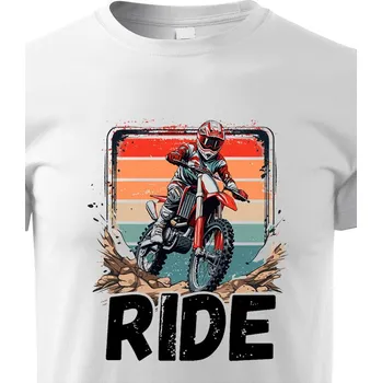 Chlapecké tričko Dětské tričko Motokros, Barva Bílá, Velikost 158 cm/12 roků, Canvas Dětské tričko Bezvatriko.cz 2414