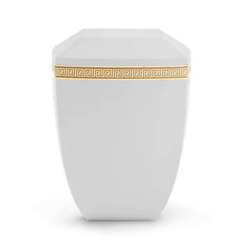 Smuteční dekorace Ekologická urna Meander - Bílá