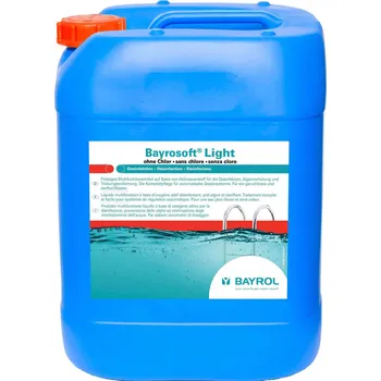 Bazénová chemie BAYROL Bayrosoft Light 20 l - tekutý přípravek s aktivním kyslíkem a přípravkem proti řasám