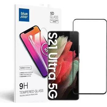 Blue Star ochranné sklo na displej Samsung Galaxy S21 Ultra Full Face (full glue/small size) - , černé