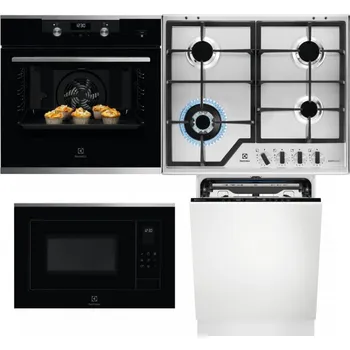 Set domácích spotřebičů ELECTROLUX KODEH70X + ELECTROLUX KGS64362XX + ELECTROLUX LMS4253TMX + ELECTROLUX EEM69410L