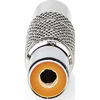 Elektrická zásuvka NEDIS Mono Audio Adapter | RCA Zásuvka | RCA Zásuvka | Pozlacené | Přímý | Kov | Kov | 1 ks | Box