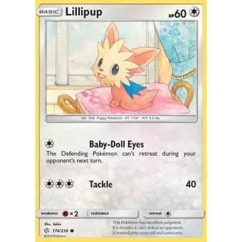 Volný čas Pokémon CEC 174/236 Lillipup - Cosmic Eclipse Stav: Excellent, Verze: NORMAL