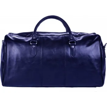 Cestovní taška Kožená cestovní taška 0788 tmavě modrá