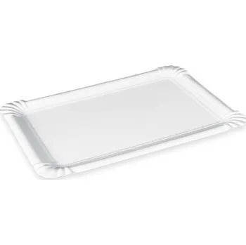 Jednorázové nádobí Papírový tácek (PAP-Recy) bílý 13 x 20 cm `č.4` 250 ks