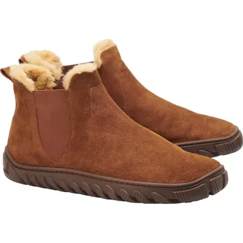 Dámská zdravotní obuv ZAQQ ZURIQ 37-44 VELUR/MERINO Broušená kůže, vlněný kožíšek Hnědá 40