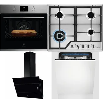 Set domácích spotřebičů ELECTROLUX KOFGH70TX + ELECTROLUX KGS64362XX + ELECTROLUX LFV316K + ELECTROLUX EES48200L
