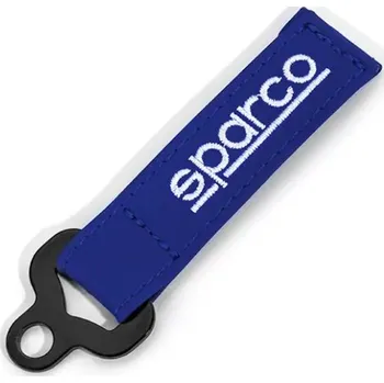Přívěsek na klíče Sparco ve tvaru tažného oka modrá