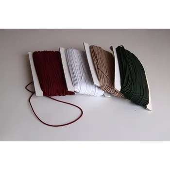 Textilní guma Guma klobouková 2 mm Guma klobouková 2mm černá