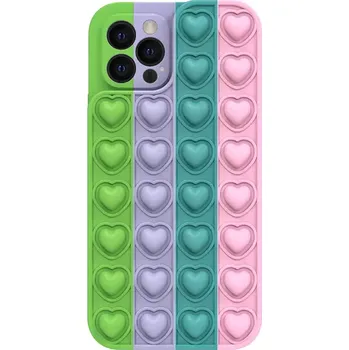 Pouzdro na mobilní telefon Antistresový obal na mobil Pop It Heart Iphone X/XS vzor - 5 5900217906247