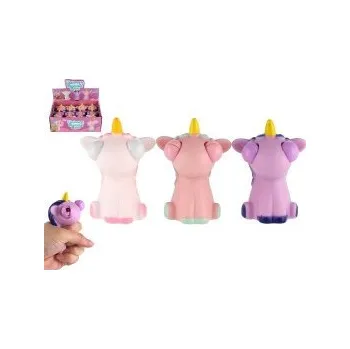 Hračka Jednorožec antistresový mačkací guma 9cm 3 barvy