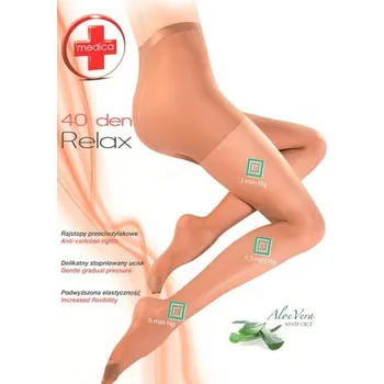 Dámské punčochy Punčocháče dámské medica Relax 111 Gabriella černá M