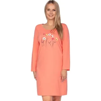 Dámské noční prádlo Dámská noční košile 117/31 REGINA losos světlá M