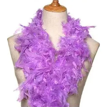 Boa z krůtího peří, světle fialové - II. JAKOST