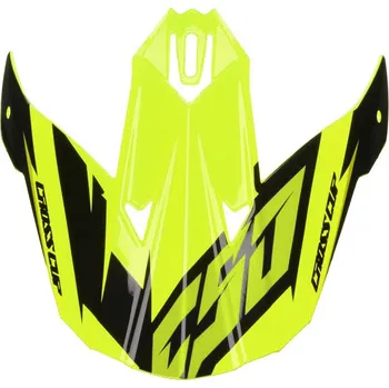 Cassida kšilt pro přilby Cross Cup Two Junior, CASSIDA, dětská (žlutý fluo/černý/šedý) M142-1069