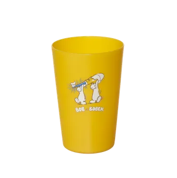 Barevný plastový kelímek s Bob a Bobkem, žlutý