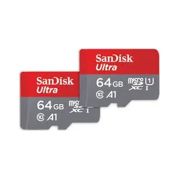 Operační paměť 64GB Ultra microSDXC 140MBs+Adapt 2Pack SDSQUAB-064G-GN6MT