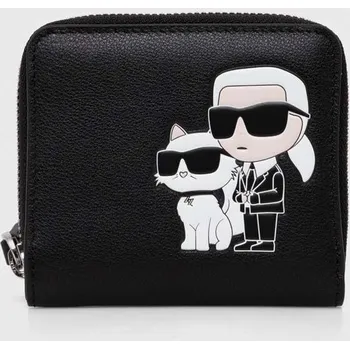 Peněženka Kožená peněženka Karl Lagerfeld 240W3259 černá 99X, vel. ONE SIZE