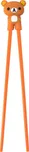Dětské hůlky s medvídkem 24 cm oranžové