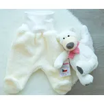 AMÁLKA Chlupaté polodupačky, krémové Velikost: 80