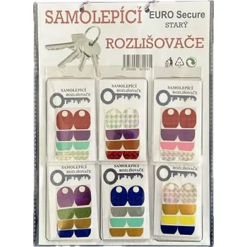 Rozlišovač klíče Rozlišovač klíčů samolepící Euro Secure Old á 8ks