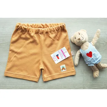 AMÁLKA Bavlněné kraťasy, skořicové Velikost: 74-80