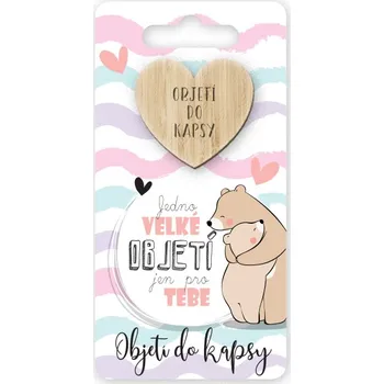 Žertovný předmět Objetí do kapsy Jedno velké objetí jen pro Tebe