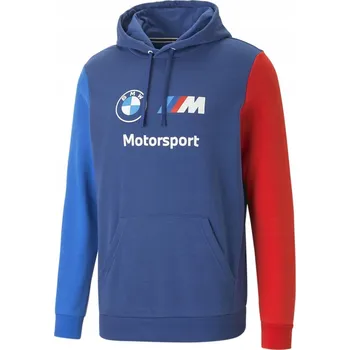 Pánská mikina Puma BMW Motorsport MMS Essential pánská mikina s kapucí FT - modrá