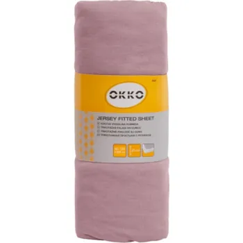 Prostěradlo Prostěradlo Okko 624, růžové, 90/120x200 cm, s gumou