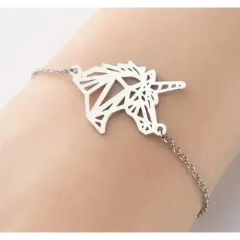 Náramek Ocelový náramek s jednorožcem